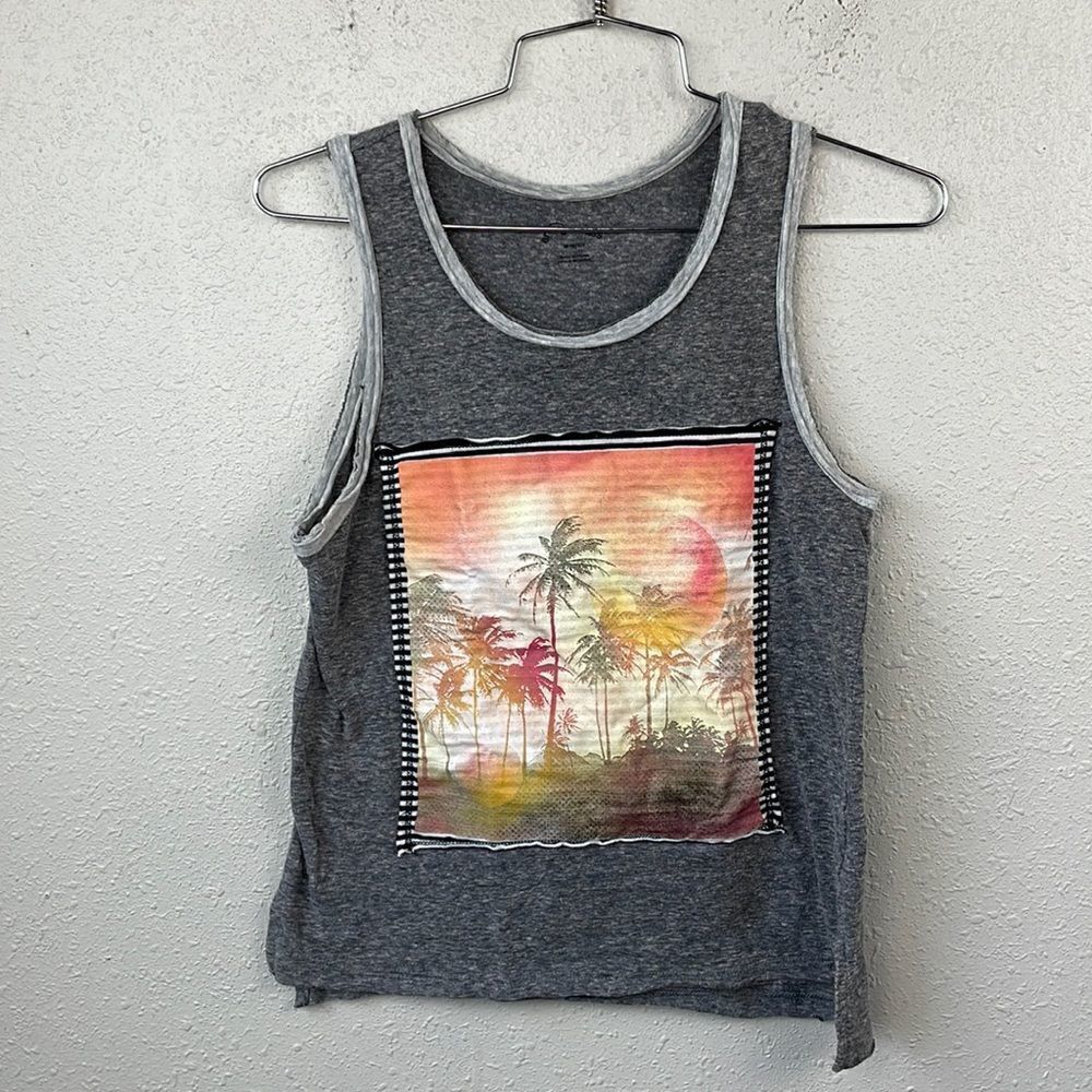 Art Class Tropical Tank Top Size M EUC
